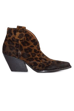 Cheetah Suede Texan Ankle Boot ELENA IACHI | E2004GHEPARDOTABACCO